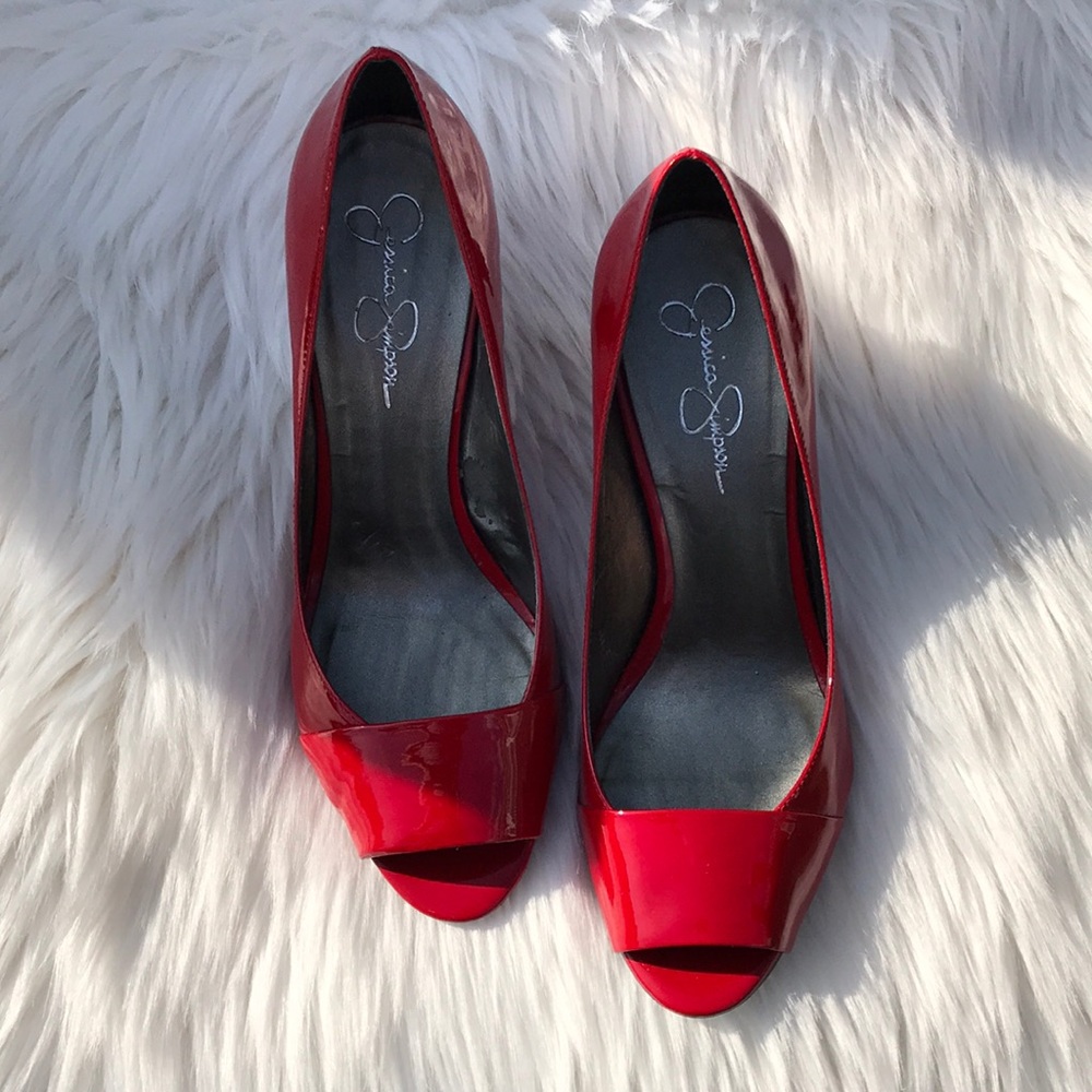 Jessica Simpson Red heels, size 8.5